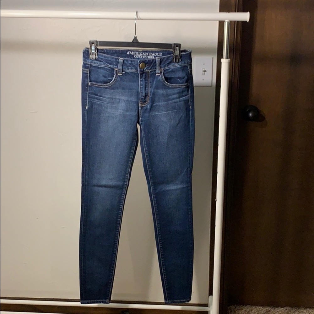 american eagle denim jeggings, size 4